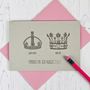Crown Themed Wedding And Anniversary Card, thumbnail 1 of 1