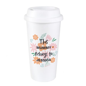 Personalised Floral Travel Mug, 5 of 9