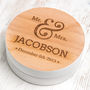 Personalised Mr And Mrs Premium Wooden Coasters, thumbnail 2 of 5