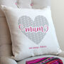 Personalised Love Mum Cushion, thumbnail 2 of 5