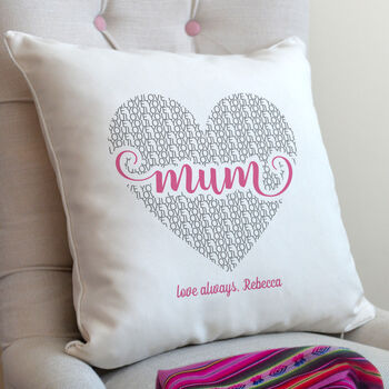 Personalised Love Mum Cushion, 2 of 5