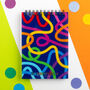 Bright Patterned A6 Notebook With Lined Pages, thumbnail 3 of 7