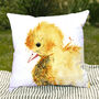 Inky Duckling Outdoor Cushion For Garden Furniture, thumbnail 7 of 8