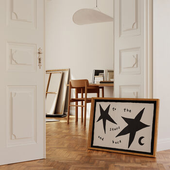 To The Stars And Back Nursery Hand Painted Print, 5 of 9