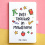 Personalised 'Best Teacher' Notebook, thumbnail 2 of 3