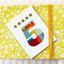 Mini Gold Star Number Five Card, thumbnail 1 of 5