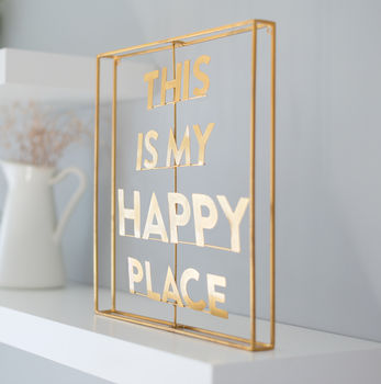 Gold Metal Wall Hanging Word, 5 of 5