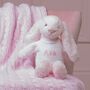 Personalised Pale Pink Bashful Bunny Soft Toy, thumbnail 1 of 5