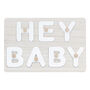 Hey Baby Wooden Puzzle Baby Shower Guest Book, thumbnail 2 of 3