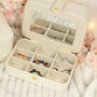 Wildflower Two Layer Travel Jewellery Box With Mirror, thumbnail 5 of 5