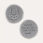 'All The Luck In The World' Horseshoe Pocket Coin, thumbnail 2 of 3