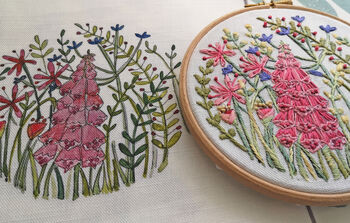 Foxglove Embroidery Kit, 3 of 12