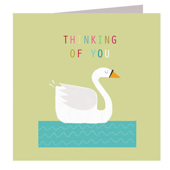 Swan Thinking Of You Card, 2 of 5