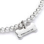 Sterling Silver French Bulldog Bracelet With 3D Charm, thumbnail 3 of 6