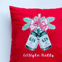 'Gingle Bells' Gin Christmas Cushion, thumbnail 5 of 6
