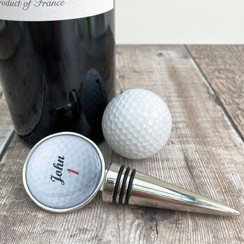 Personalised Golf Ball Bottle Stopper, 4 of 4