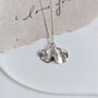 Birth Flower Of The Month Personalised Necklace, thumbnail 1 of 10