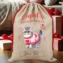 Personalised Valentine Cat Love Heart Sack, thumbnail 8 of 12