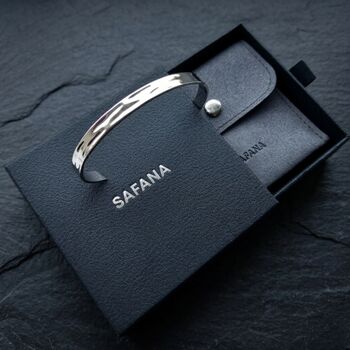 Hammered Silver Bangle, 4 of 9