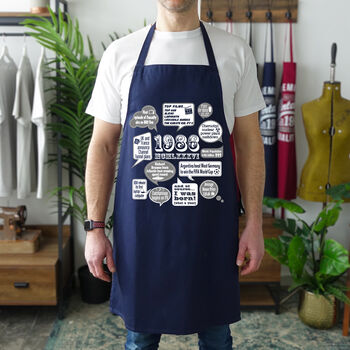 'Events Of 1986' 40th Birthday Gift Apron, 4 of 9