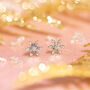 Christmas Snowflake Earrings, thumbnail 2 of 4