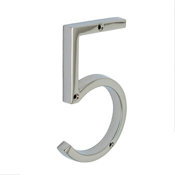 House Numbers In Nickel Finish, 6 of 11
