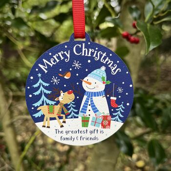 Greatest Gift Is Family And Friends Christmas Decoration, 2 of 2