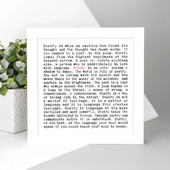 Poetry Quotes Print, Gift For Poets, 3 of 10