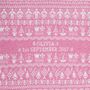Personalised Lambswool People Baby Blanket In Pink, thumbnail 1 of 6