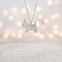 Sterling Silver Scottie Dog Necklace, thumbnail 2 of 11