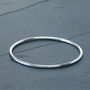 Simple Sterling Silver Bangle, thumbnail 2 of 6