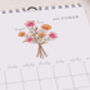 2025 Floral Birth Month Calendar For The Wall, thumbnail 3 of 6