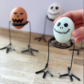 Handmade Halloween Spooky Egg Holders, 3 of 5