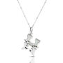 Solid Silver H Initial Necklace With Mother Of Pearl, thumbnail 2 of 6