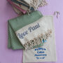 Personalised Cotton Throw, Gift For Mothers, thumbnail 4 of 12