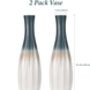 Set Of Two Minimalist Porcelain Flower Vases, thumbnail 8 of 8