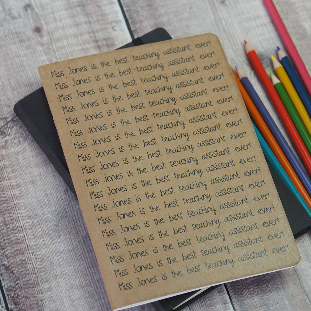 'Lines' Personalised Teacher Notebook By So Close