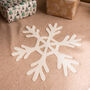 Cosy Christmas Snowflake Tree Skirt, thumbnail 3 of 4