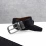 Men's Reversible Black And Brown Leather Belt, thumbnail 1 of 4