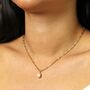 Sterling Silver Paperclip Pearl Pendant, thumbnail 4 of 8