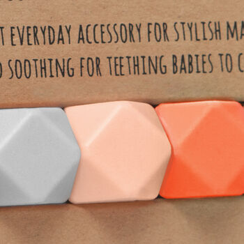 Lara And Ollie Silicone Teething Necklace, 2 of 6