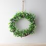 Hanging Mistletoe Wreath Christmas Decoration, thumbnail 1 of 2