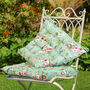 Set Of Two Floral Jardin Seat Pads With Ties, thumbnail 1 of 4