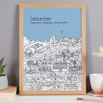 Personalised Leicester Print, 8 of 11