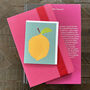 Mini Lemon Greetings Card, thumbnail 5 of 5