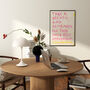 Take A Breath Positive Quote Hand Painted Art Print, thumbnail 2 of 3