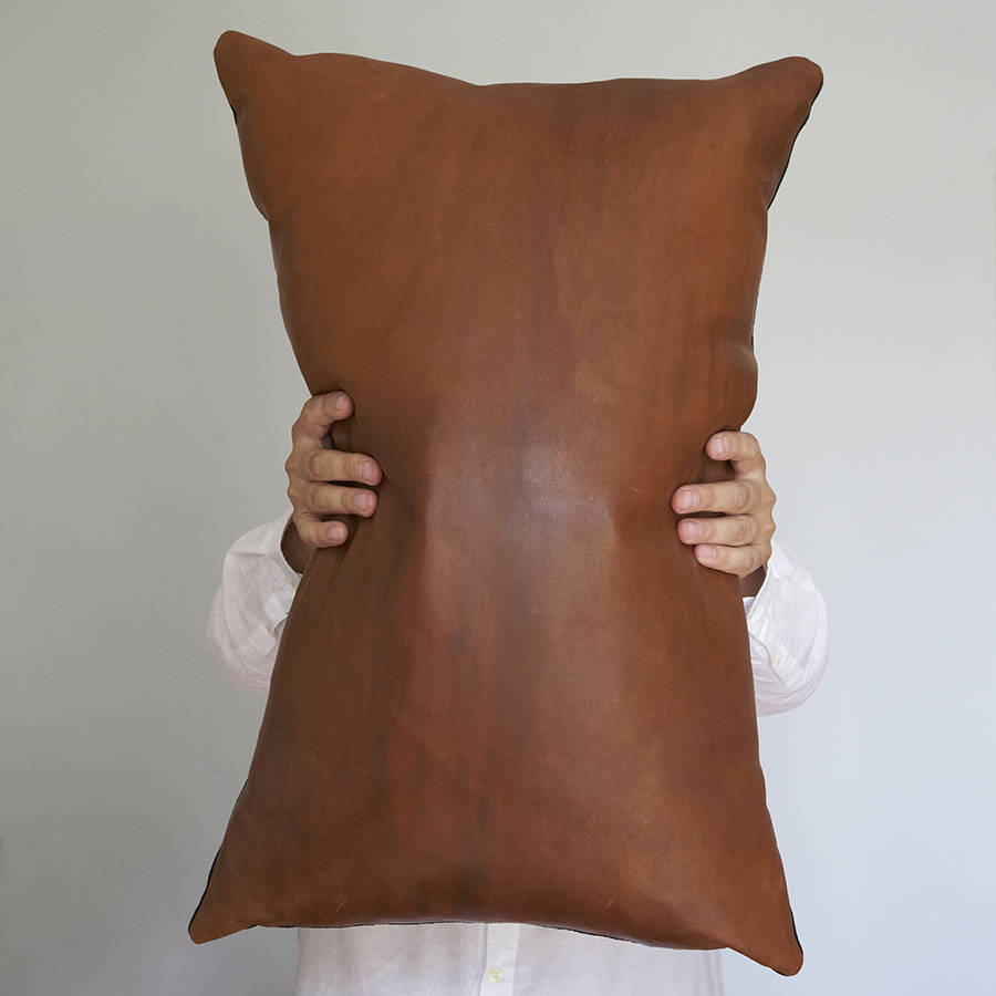 suave leather cushion by murphy mccall