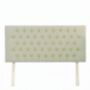 Upholstered Linen Single Headboard With Contrast Button Tufting, thumbnail 9 of 11