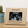 'Can't Wait To Meet You' Baby Scan Wood Picture Frame, thumbnail 2 of 6