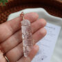 Clear Quartz Wire Wrapped Pendant Necklace, thumbnail 5 of 8